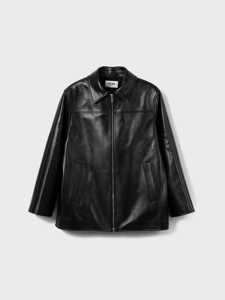 Boyfriend  Leather Jacket [Black]